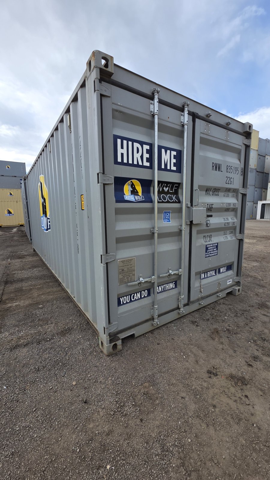 Wolf Den Containers 20Ft General Purpose Wolf Lock Container - Sunshine Rwwl8351958 | Royal ...