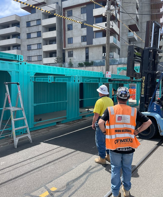 Container Walkway Keeps Pedestrians Safe And Workers Happy | Royal Wolf ...