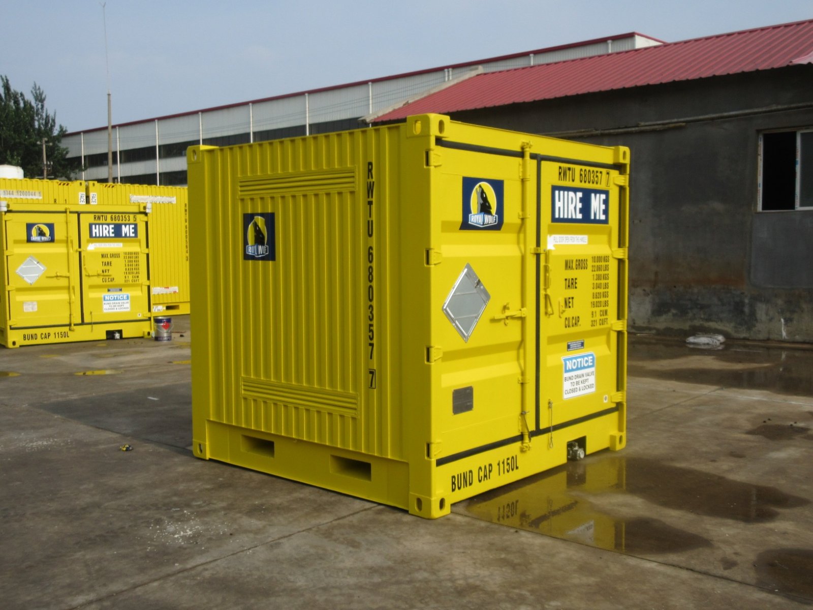 8ft Dangerous Goods and Chemical Storage Containers